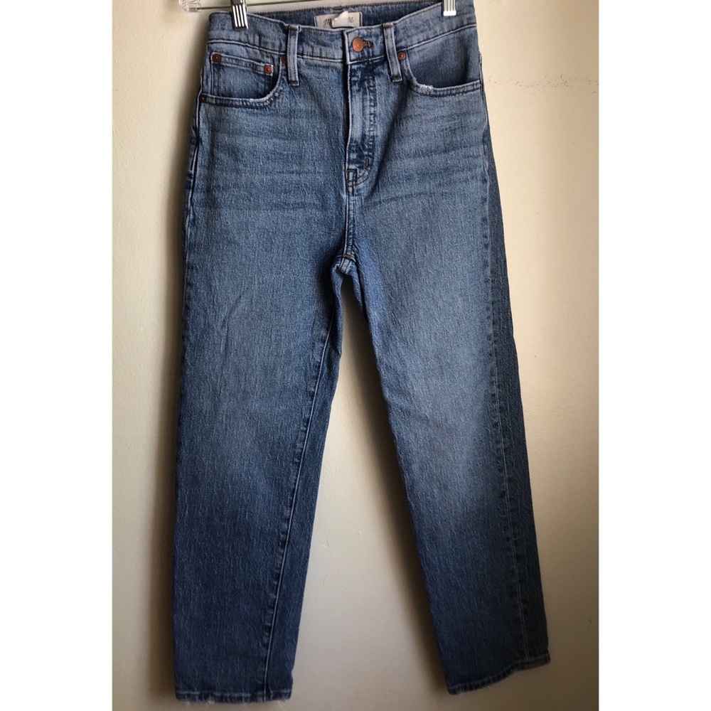 Madewell classic straight jean medium wash